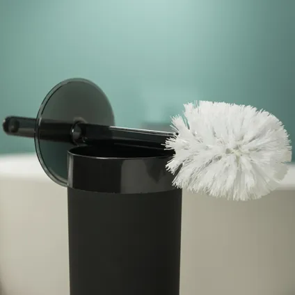 Sealskin toiletborstel met houder Bloom ABS zwart 2