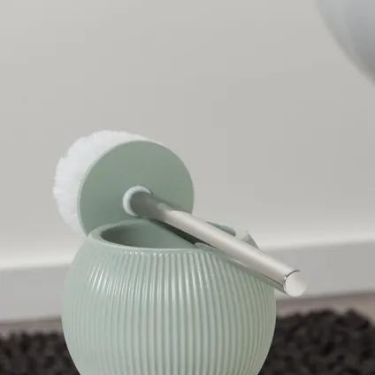 Sealskin toiletborstel met houder Convex licht aqua 3
