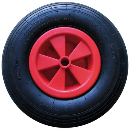 Dörner+Helmer luchtwiel rood/zwart 340mm