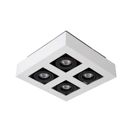 Spot de plafond Lucide Xirax 4x5W blanc dimmable 4