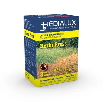 Edialux totaalherbicide Herbi Press 250ml 114m²