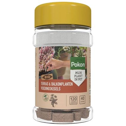 Pokon Bio Terras & Balkon Plant Voedingskegels - 40 stuks