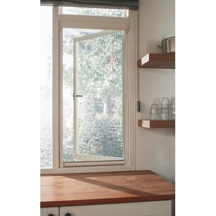 Moustiquaire enroulable de fenêtre CanDo Comfort blanc 114x155cm