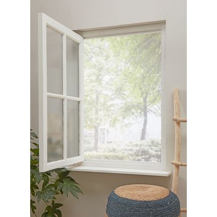 Moustiquaire de porte CanDo velcro Basic - Anti-pollen - Toile blanche - 130x150cm