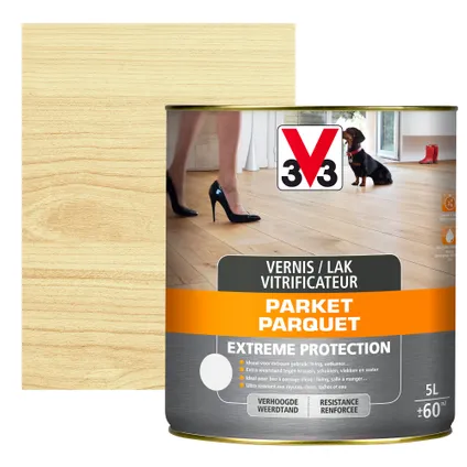 Vitrificateur parquet V33 Extreme Protection incolore mat 5L 3