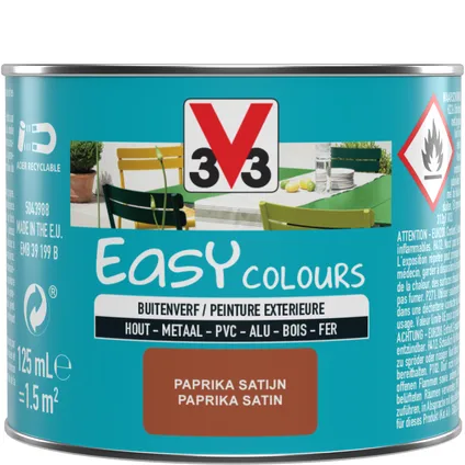 Peinture extérieure aérosol V33 Easy Colours paprika 125ml 5