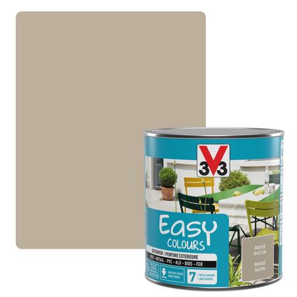 Peinture extérieure aérosol V33 Easy Colours beige 500ml