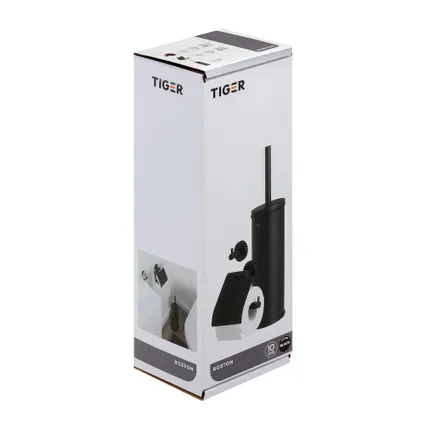 Tiger accessoireset Boston - toiletborstel met houder vrijstaand - Toiletrolhouder - Haak – Zwart 11