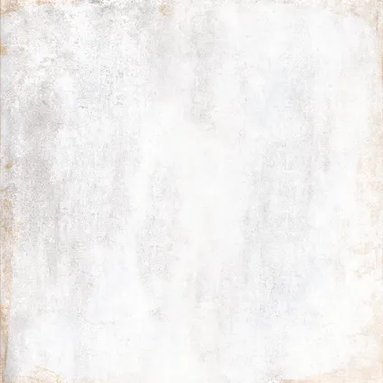 Vloertegel Metallic blanc mat 60,4x60,4cm 1,48m² 9