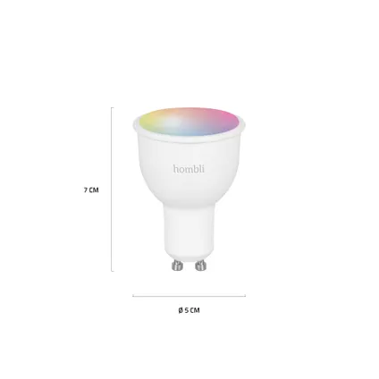 Ampoule LED Hombli smart couleur GU10 4,5W 3