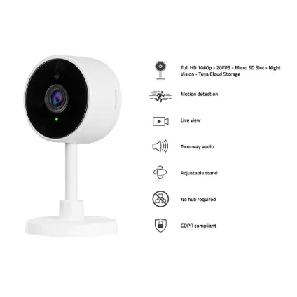 Hombli slimme indoor beveiligingscamera met WiFi
 4