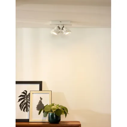 Spot de plafond Lucide Landa blanc GU10 2x5W 5