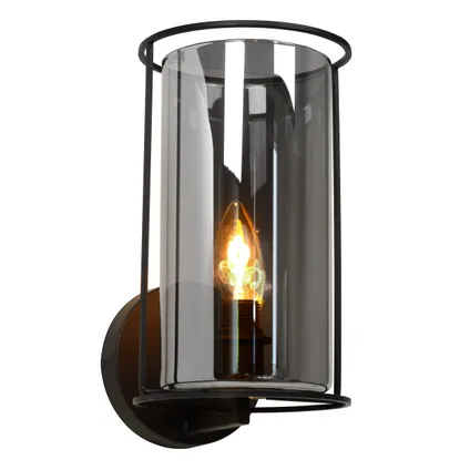 Lucide wandlamp Dounia zwart ⌀15cm E27 3