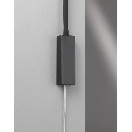 Fischer & Honsel wandlamp LED Sten zwart 5W 3