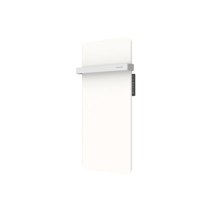 Panneau chauffant à infrarouges Sencys métal avec sèche-serviettes blanc 500W