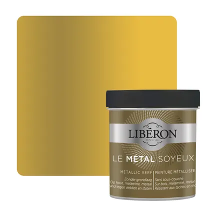 Peinture effet métal Libéron Métal Soyeux doré mat 500ml