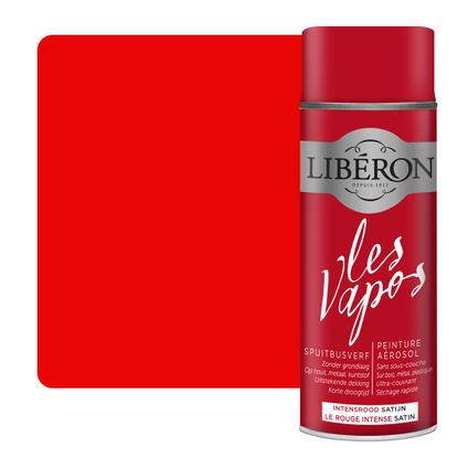 Spray Libéron Vapos rouge intense satiné 400ml