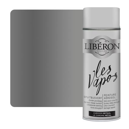 Spray Libéron Vapos chrome métal 400ml
