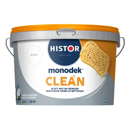 Histor Monodek clean white 2,5L 2