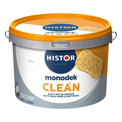 Histor Monodek clean white 2,5L 3