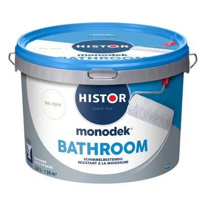 Histor Monodek bathroom RAL 9010 2,5L 3