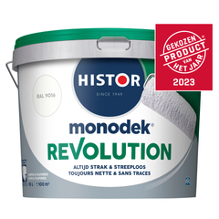 Praxis Histor Monodek revolution RAL 9016 10L aanbieding