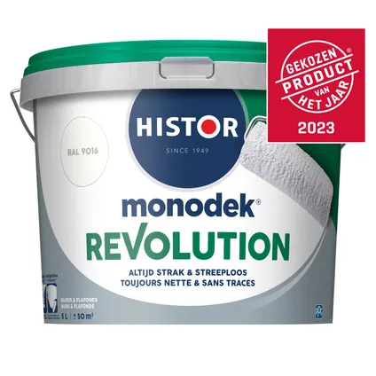 Peinture Histor Monodek Revolution RAL 9016 5L 5