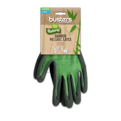 Busters handschoenen Bamboo Garden Light groen/zwart maat 7