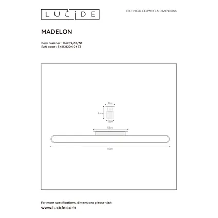 Lucide wandlamp Madelon zwart 18W 4
