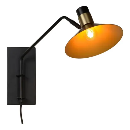 Lucide wandlamp Pepijn zwart E14 5