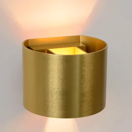 Lucide wandlamp Xio rond goud G9 3,5W 3