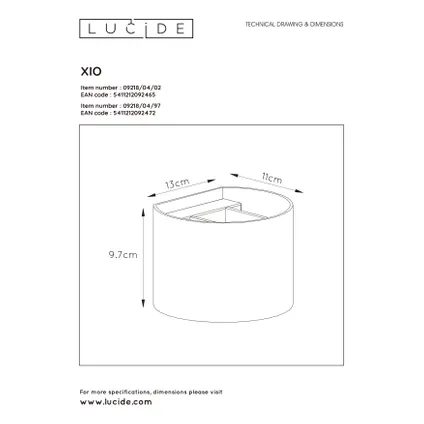 Lucide wandlamp Xio koffie G9 3,5W 6