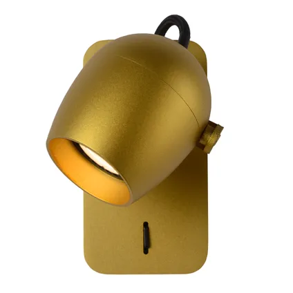 Lucide wandlamp LED Preston goud 5W 8