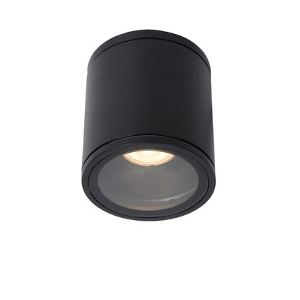 Lucide plafondlamp Aven zwart ⌀9cm GU10