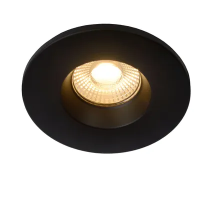 Lucide inbouwspot LED Binky zwart ⌀8cm 7W 2