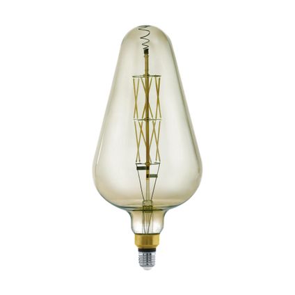 EGLO LED-lamp 8W E27 smokey kaars
