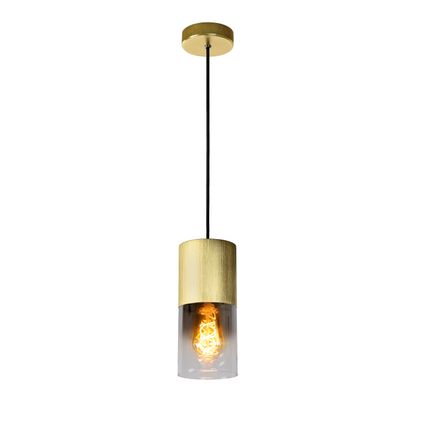 Lucide hanglamp Zino ⌀10cm mat goud E27