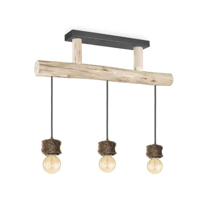 Home Sweet Home Lampe suspendue Furdy - Wood - 60x60x131cm 2