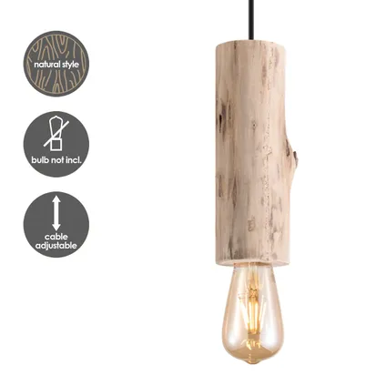 Home Sweet Home Lampe suspendue Billy - Wood - 10x10x130cm 3