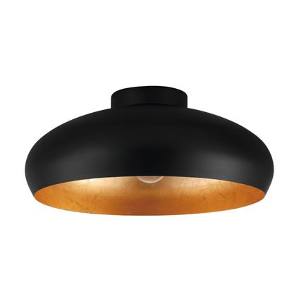 EGLO plafondlamp Mogano zwart goud ⌀40cm E27