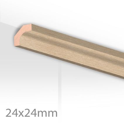 Moulure creuse HDM - MDF - Easy Wood - 24x24 mm - Longueur 260cm