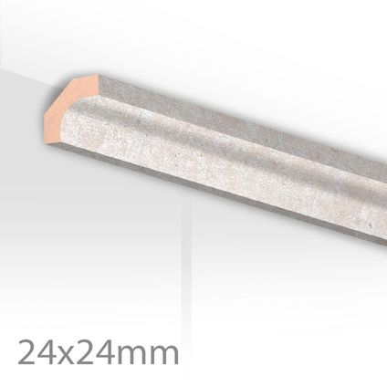 Moulure creuse HDM - MDF - Ritual - 24x24 mm - Longueur 260cm