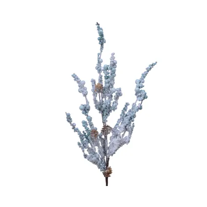 Branche Mousse Baies bleues 60cm