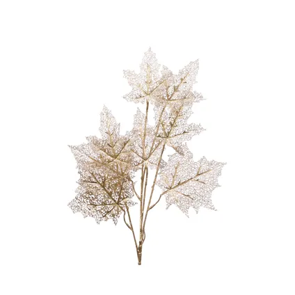Branche de Noël feuilles d'or Decoris 85cm