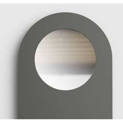 Atlantic spiegel voor designradiator Lazzarini Vulcano antraciet grijs