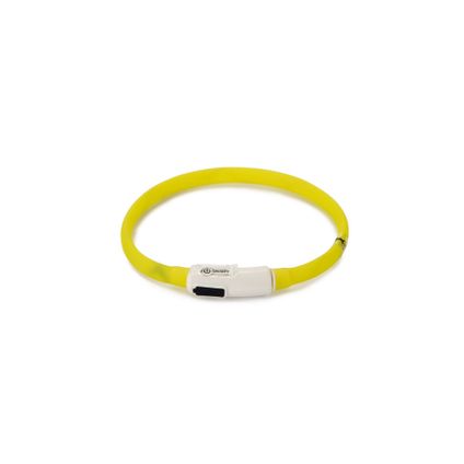 Beeztees Safety Gear Dogini - Hondenhalsband - USB - Geel - 35x1 cm