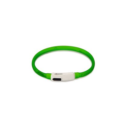 Beeztees Safety Gear Dogini - Hondenhalsband - USB - Groen - 35x1 cm