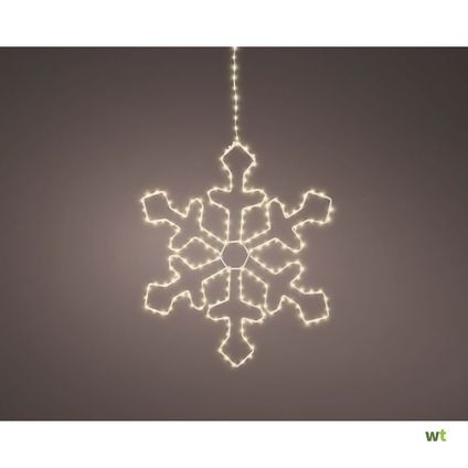 Lumières de Noël flocon blanc chaud micro LED 37cm