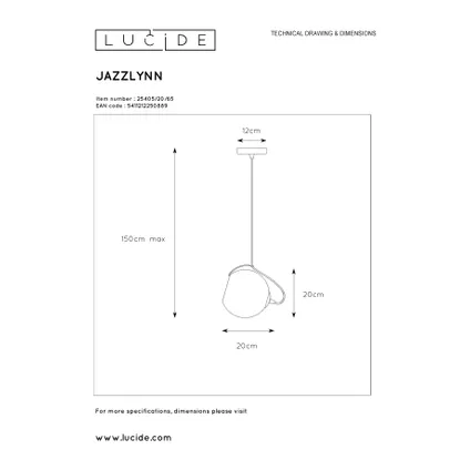 Lucide hanglamp Jazzlynn grijs Ø20cm E27 11