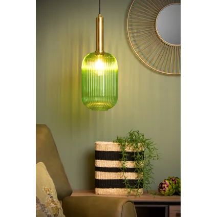 Lucide hanglamp Maloto groen ⌀20cm E27 2